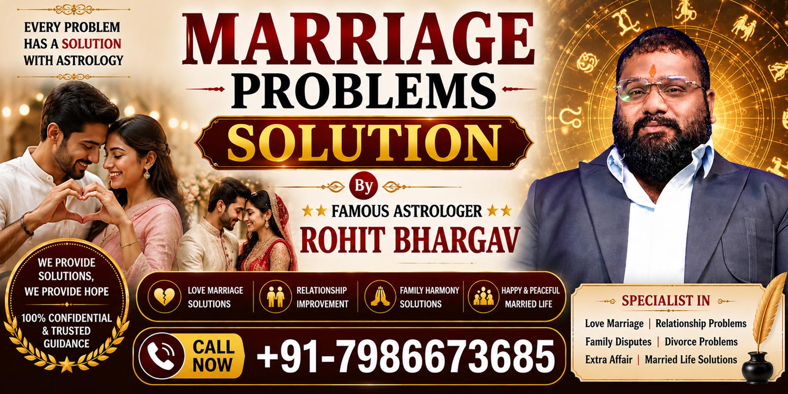 Astrologer Rohit Bhargav Call +91-7986673685